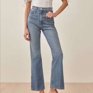 Reformation Georgia Retro High Rise Flare Jeans